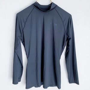 Tesla men’s long sleeve compression base layer for top black size large